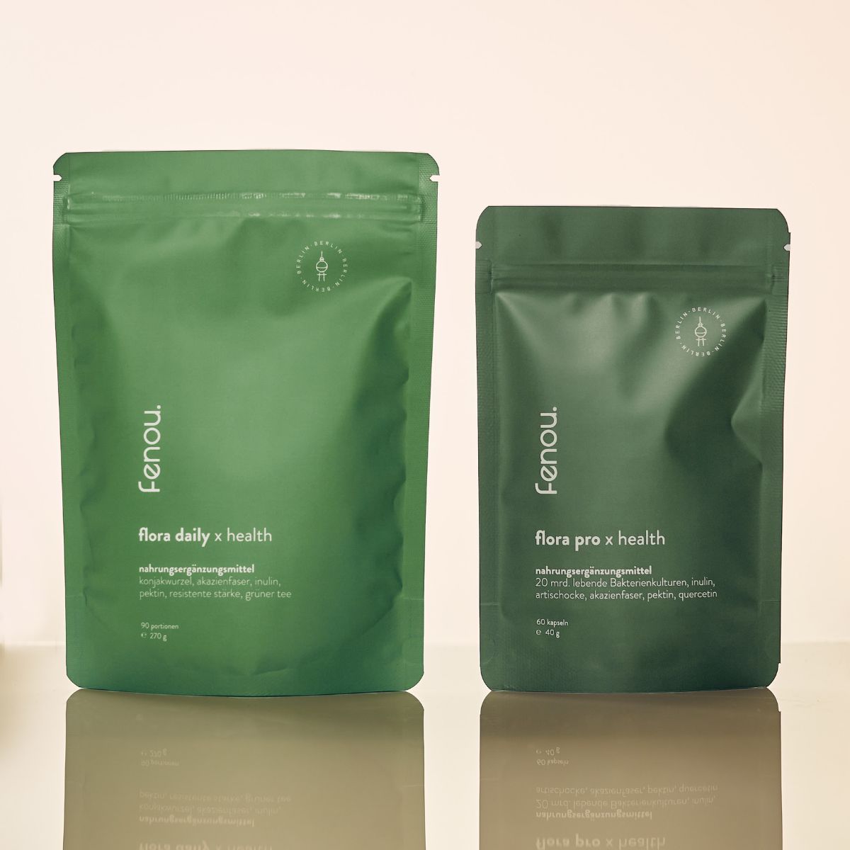 ein Beutel flora daily und ein Beutel flora pro, mythen rund ums abnehmen