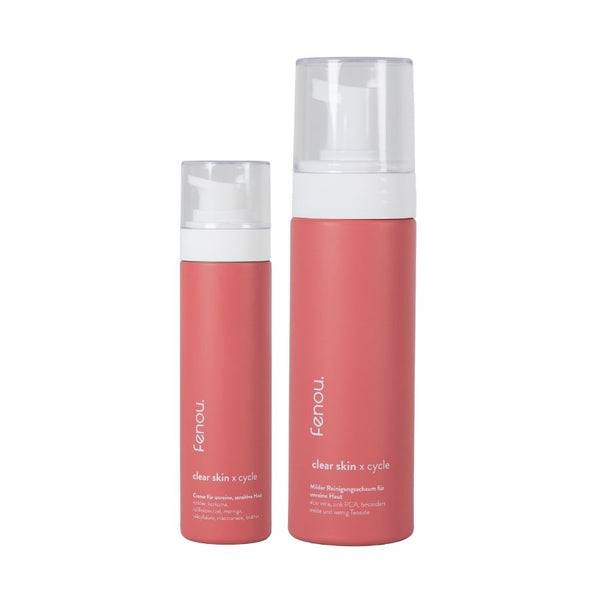 fenou clear skin Bundle aus Creme und Reinigungsschaum