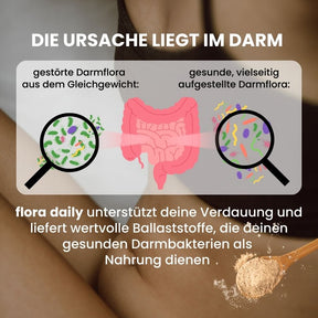fenou Infographik Darmflora als Ursache von Verdauungsbeschwerden